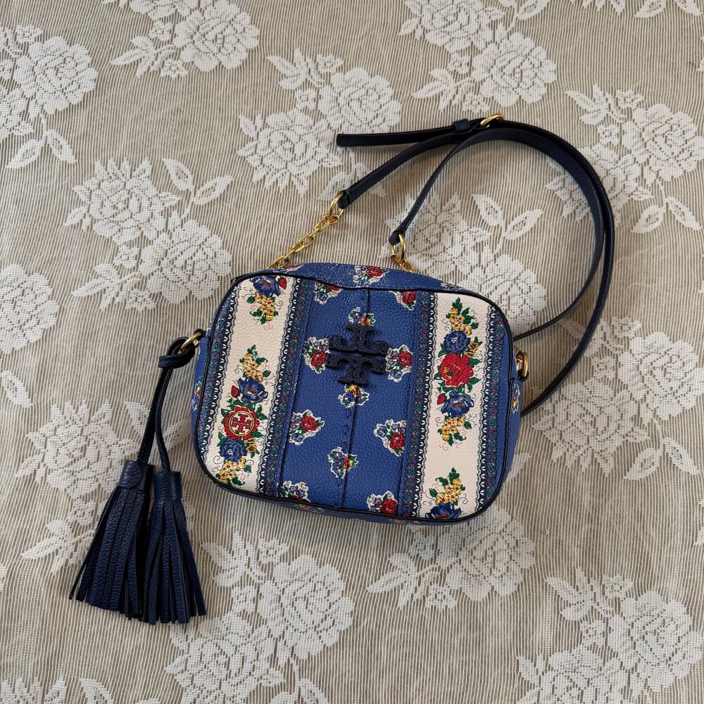 Tory Burch Floral Crossbody Camera Bag